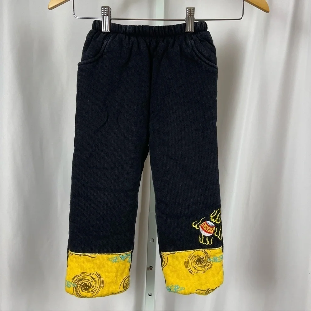New Year Tang Dynasty 130 6 Years Stage Costume Pants Kids Embroidered